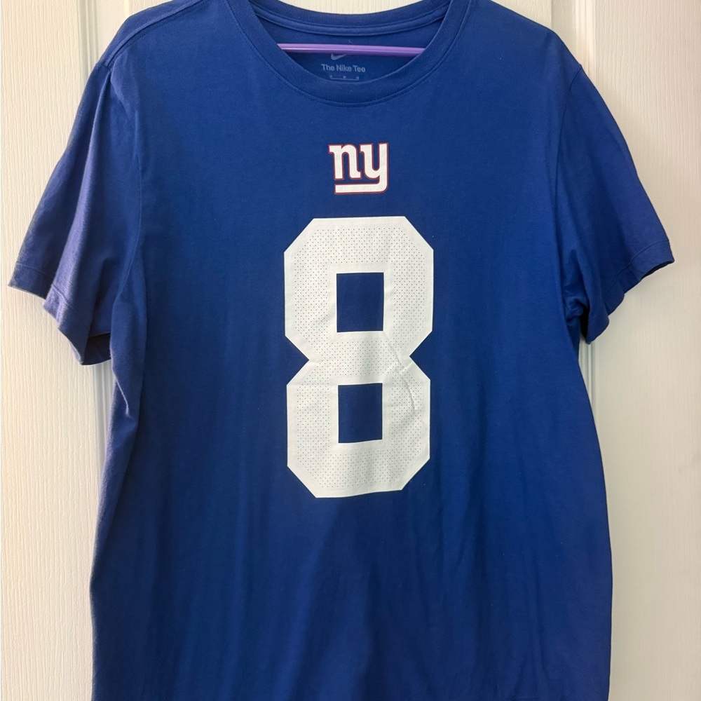 Men’s M Nike Blue Tee with White New York Giants Logo